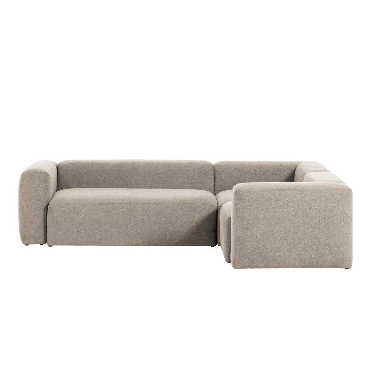 Blok 3-Sitzer Ecksofa beige 290 x 230 cm / 230 cm 290 cm - ZEN ZONE Furniture