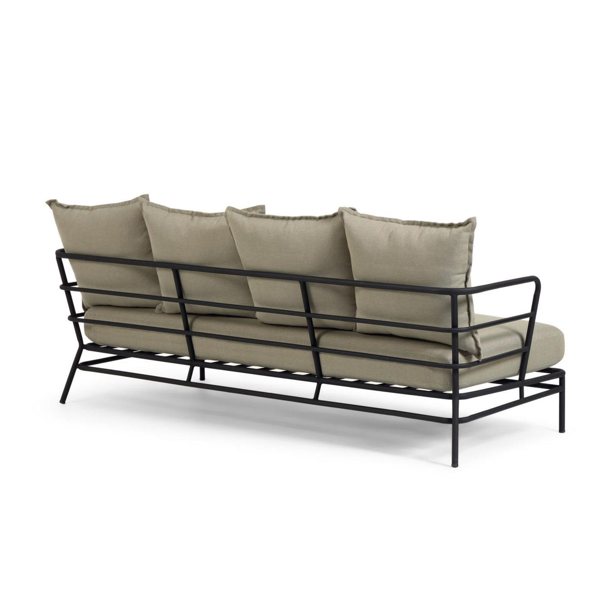 Mareluz 3-Sitzersofa aus schwarzem Stahl 197 cm - ZEN ZONE Furniture