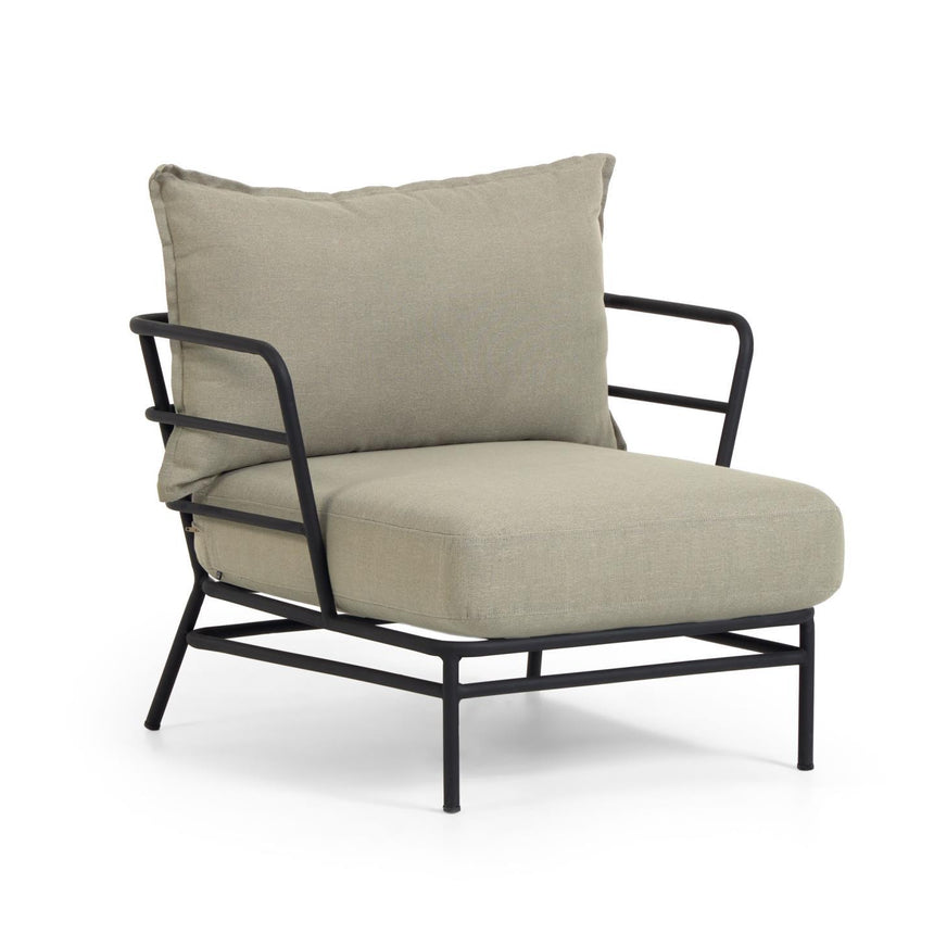 Mareluz Sessel aus schwarzem Stahl - ZEN ZONE Furniture