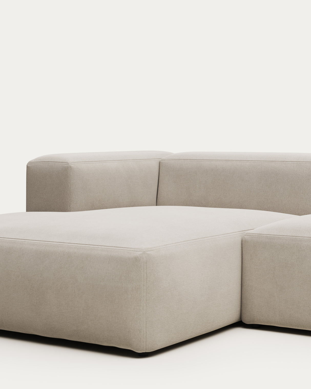 Blok 3-Sitzer Sofa mit Chaiselongue links in beige 300 cm - ZEN ZONE Furniture