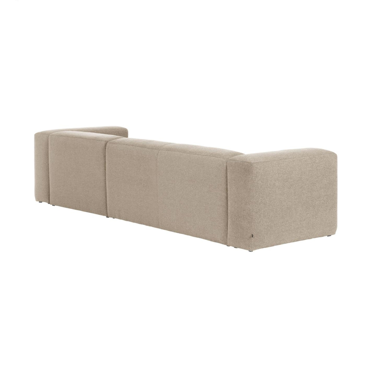 Blok 3-Sitzer Sofa mit Chaiselongue rechts in beige 300 cm - ZEN ZONE Furniture