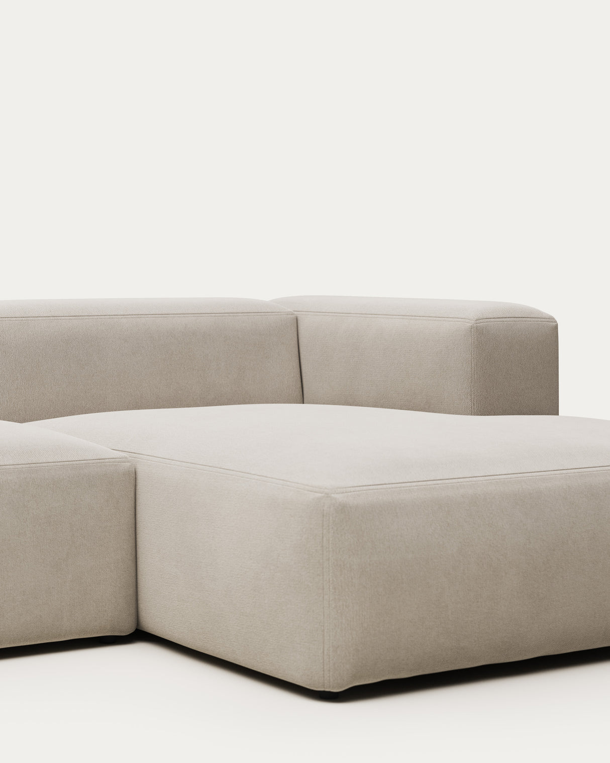 Blok 3-Sitzer Sofa mit Chaiselongue rechts in beige 300 cm - ZEN ZONE Furniture