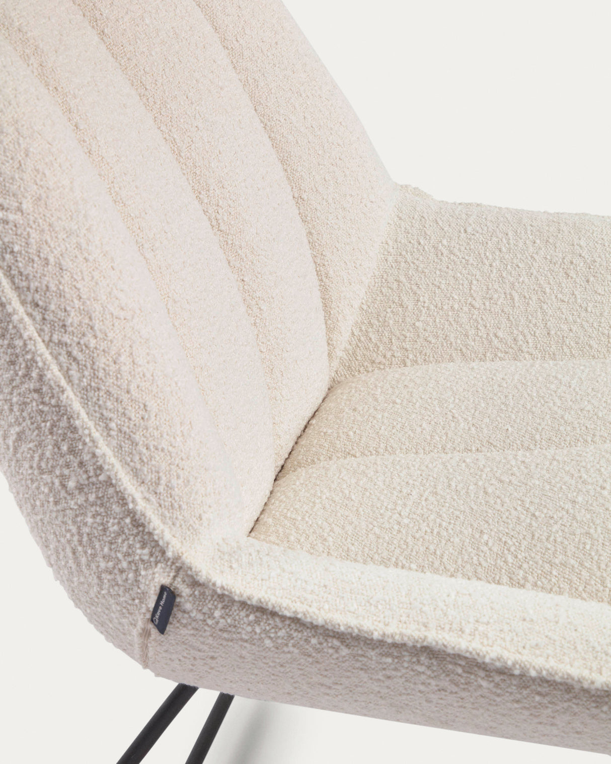 Marlina Schaukelstuhl mit Bezug in Bouclé weiß - ZEN ZONE Furniture