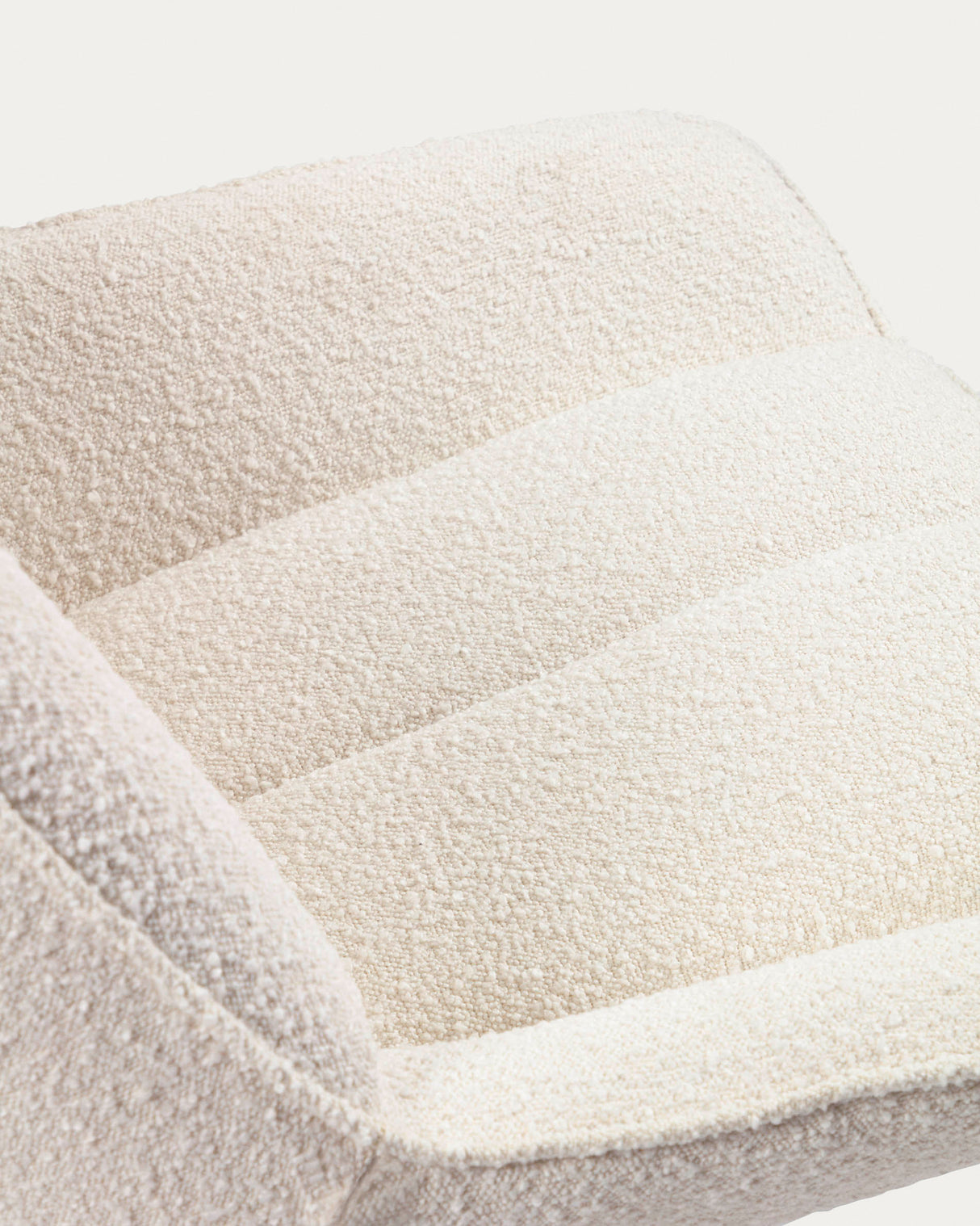 Marlina Schaukelstuhl mit Bezug in Bouclé weiß - ZEN ZONE Furniture