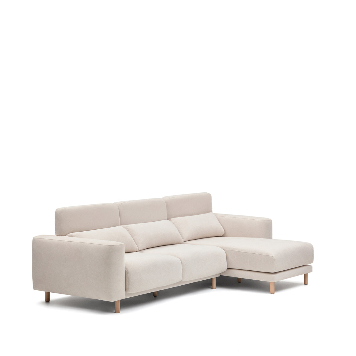 Singa 3-Sitzer Sofa mit Chaiselongue rechts weiß 296 cm - ZEN ZONE Furniture