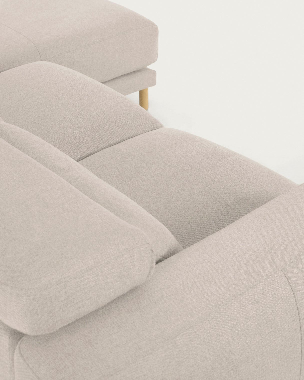 Singa 3-Sitzer Sofa mit Chaiselongue rechts weiß 296 cm - ZEN ZONE Furniture