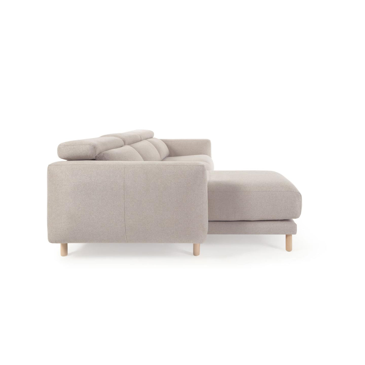 Singa 3-Sitzer Sofa mit Chaiselongue links beige 296 cm - ZEN ZONE Furniture