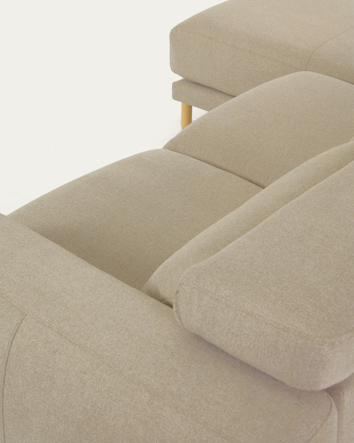 Singa 3-Sitzer Sofa mit Chaiselongue links beige 296 cm - ZEN ZONE Furniture