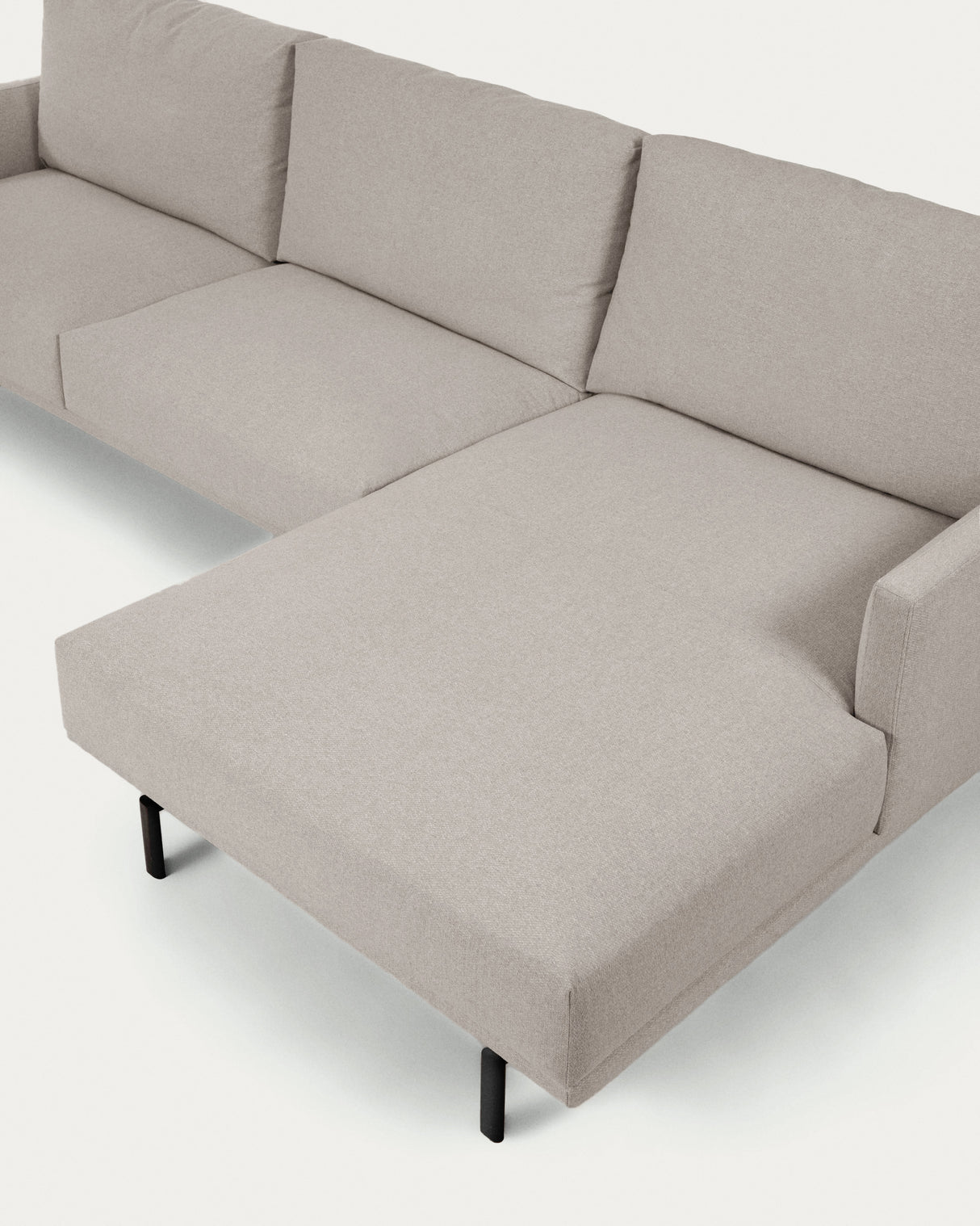 Galene 3-Sitzer Sofa beige mit Chaiselongue rechts 254 cm - ZEN ZONE Furniture