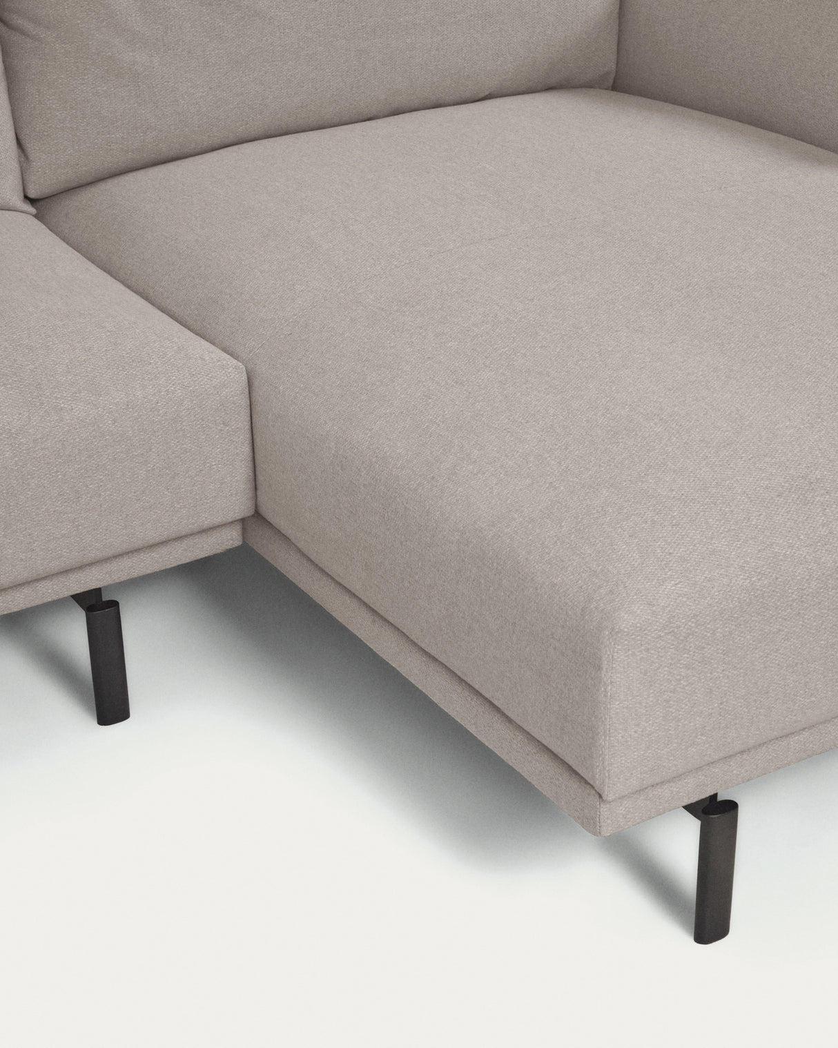 Galene 3-Sitzer Sofa beige mit Chaiselongue rechts 254 cm - ZEN ZONE Furniture