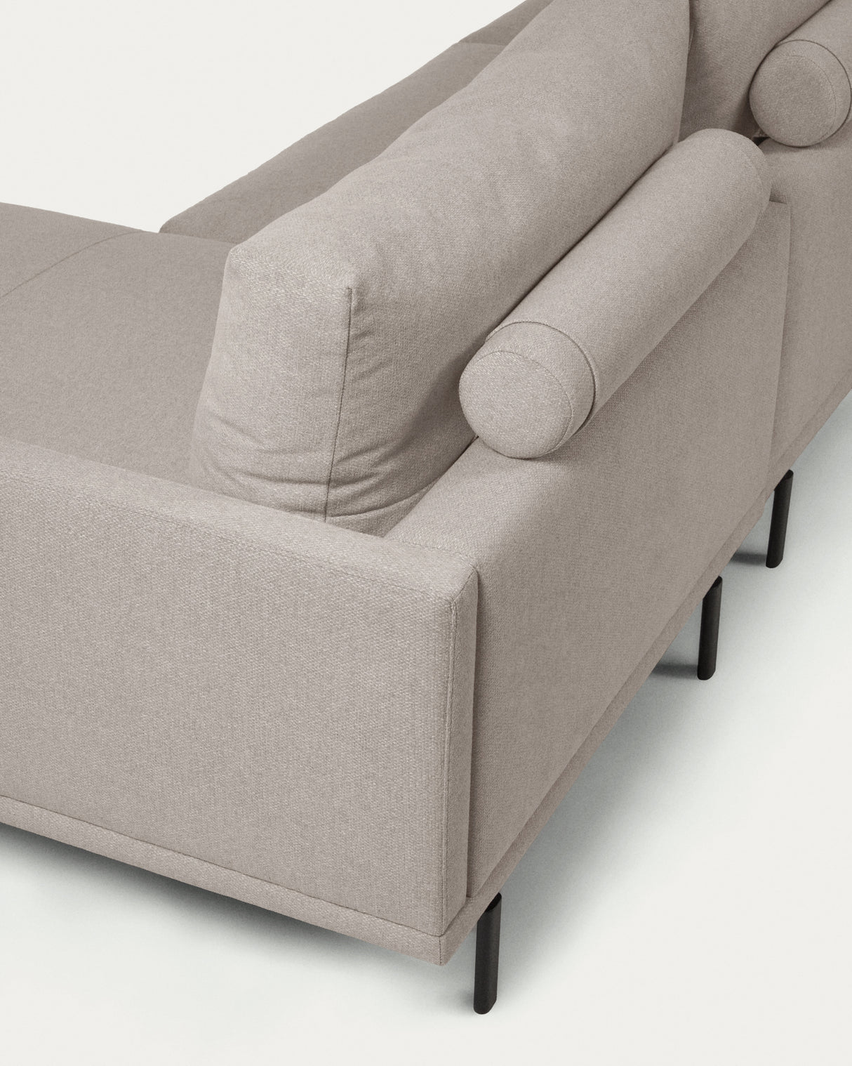 Galene 3-Sitzer Sofa beige mit Chaiselongue rechts 254 cm - ZEN ZONE Furniture