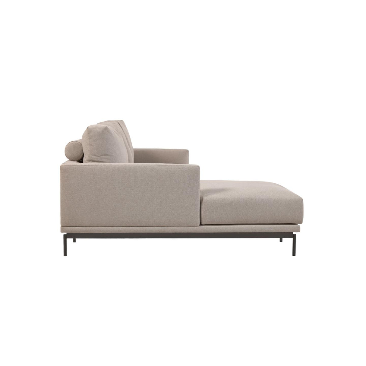 Galene 3-Sitzer Sofa beige mit Chaiselongue links 254 cm - ZEN ZONE Furniture