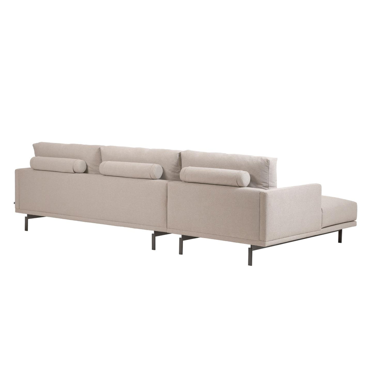 Galene 3-Sitzer Sofa beige mit Chaiselongue links 254 cm - ZEN ZONE Furniture