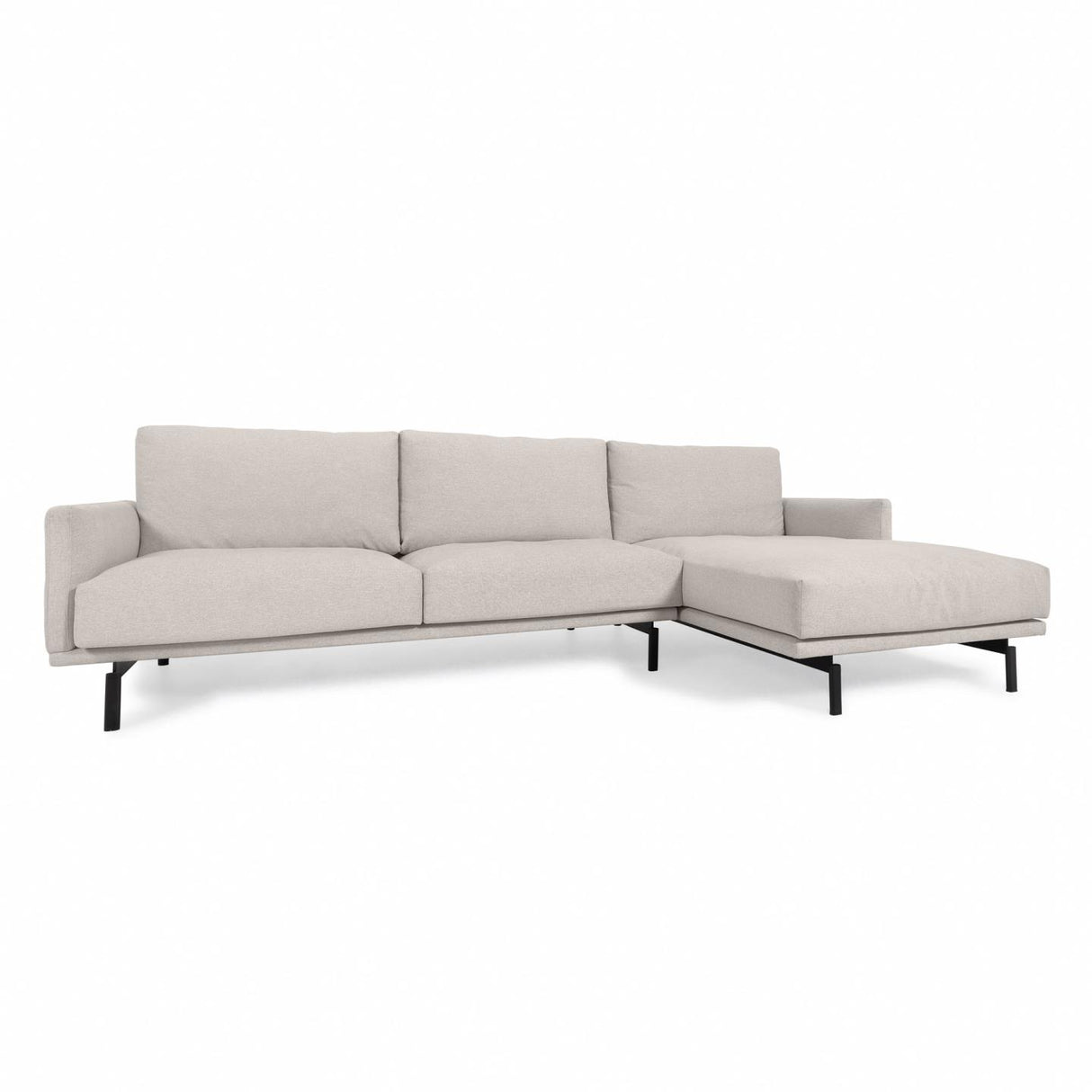 Galene 4-Sitzer Sofa beige mit Chaiselongue rechts 314 cm - ZEN ZONE Furniture