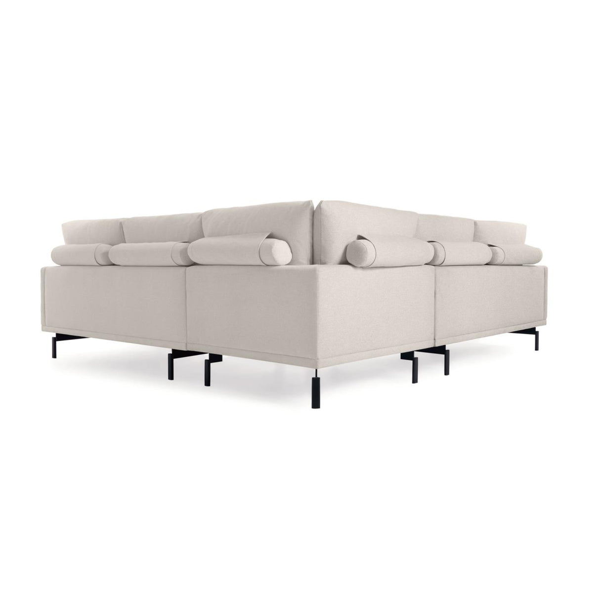 Galene 4-Sitzer Ecksofa beige 267 x 267 cm - ZEN ZONE