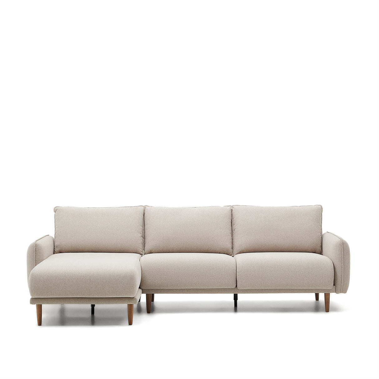 Carlota 3-Sitzer-Sofa mit Chaiselongue rechts/links beige 262 cm - ZEN ZONE Furniture