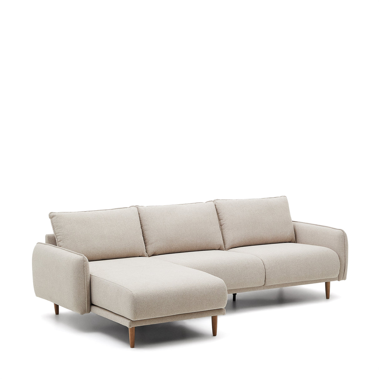 Carlota 3-Sitzer-Sofa mit Chaiselongue rechts/links beige 262 cm - ZEN ZONE Furniture