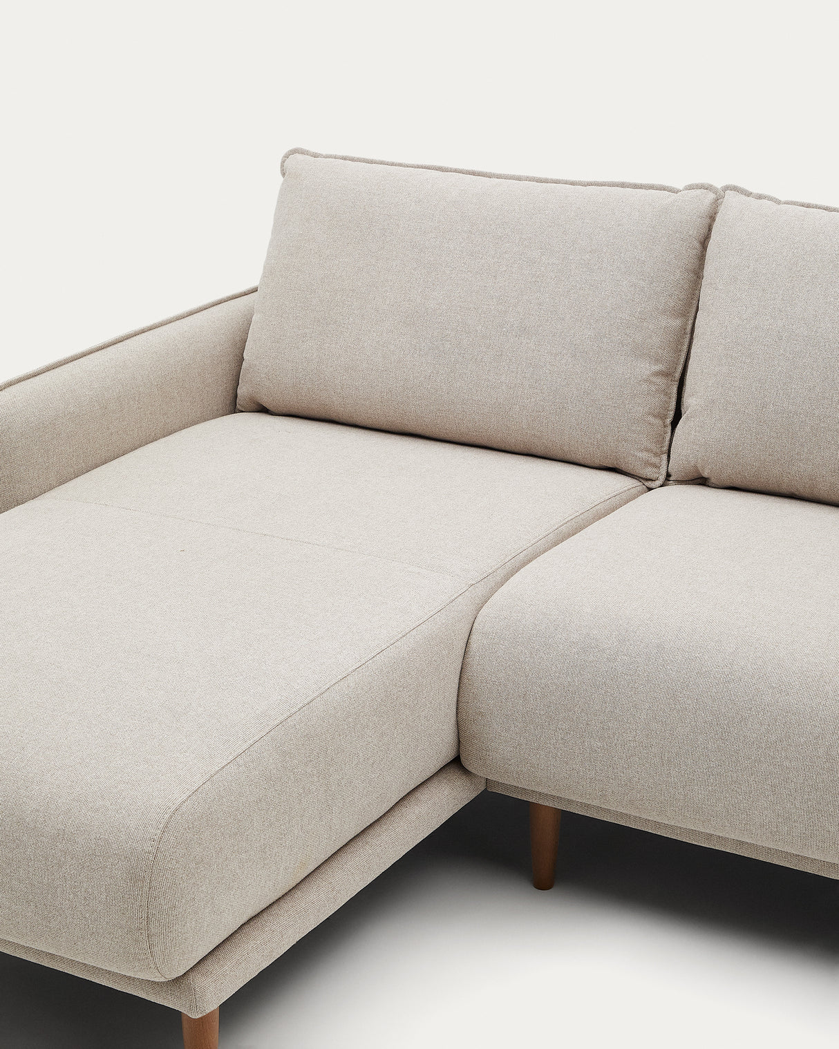 Carlota 3-Sitzer-Sofa mit Chaiselongue rechts/links beige 262 cm - ZEN ZONE Furniture