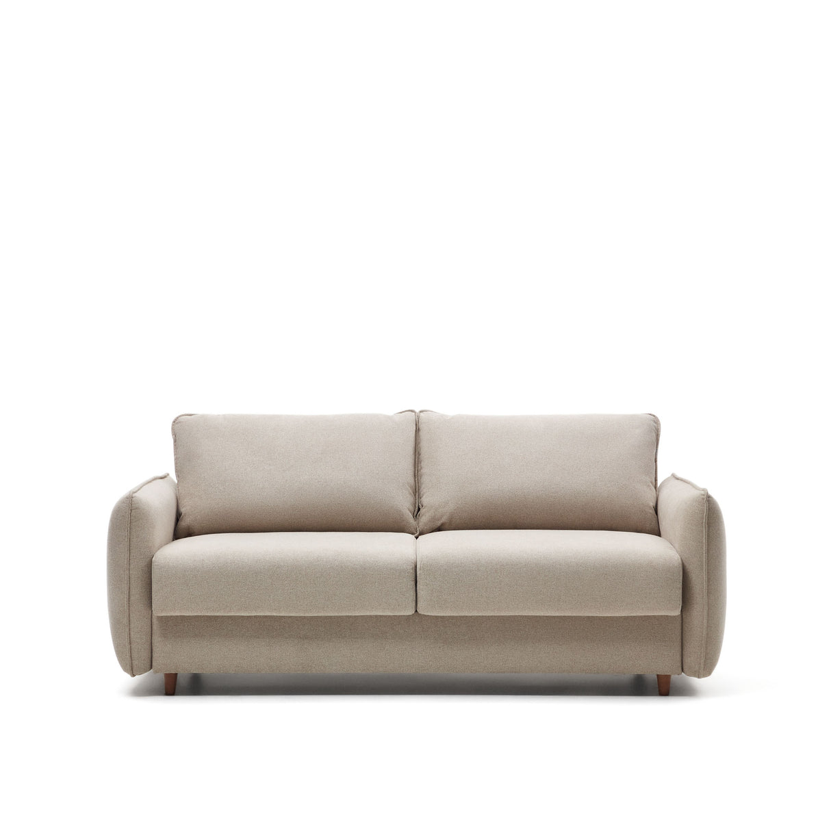 Carlota 2-Sitzer Bettsofa aus Chenille in Beige 140 cm - ZEN ZONE Furniture