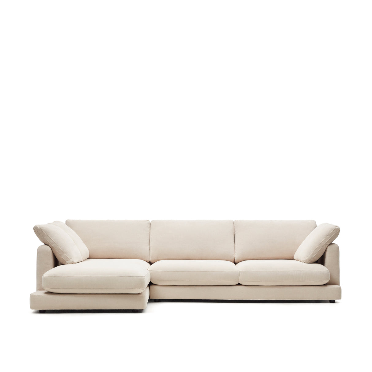 Gala 4-Sitzer-Sofa mit Chaiselongue links beige 300 cm - ZEN ZONE Furniture