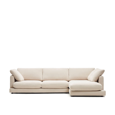 Gala 4-Sitzer-Sofa mit Chaiselongue rechts beige 300 cm - ZEN ZONE