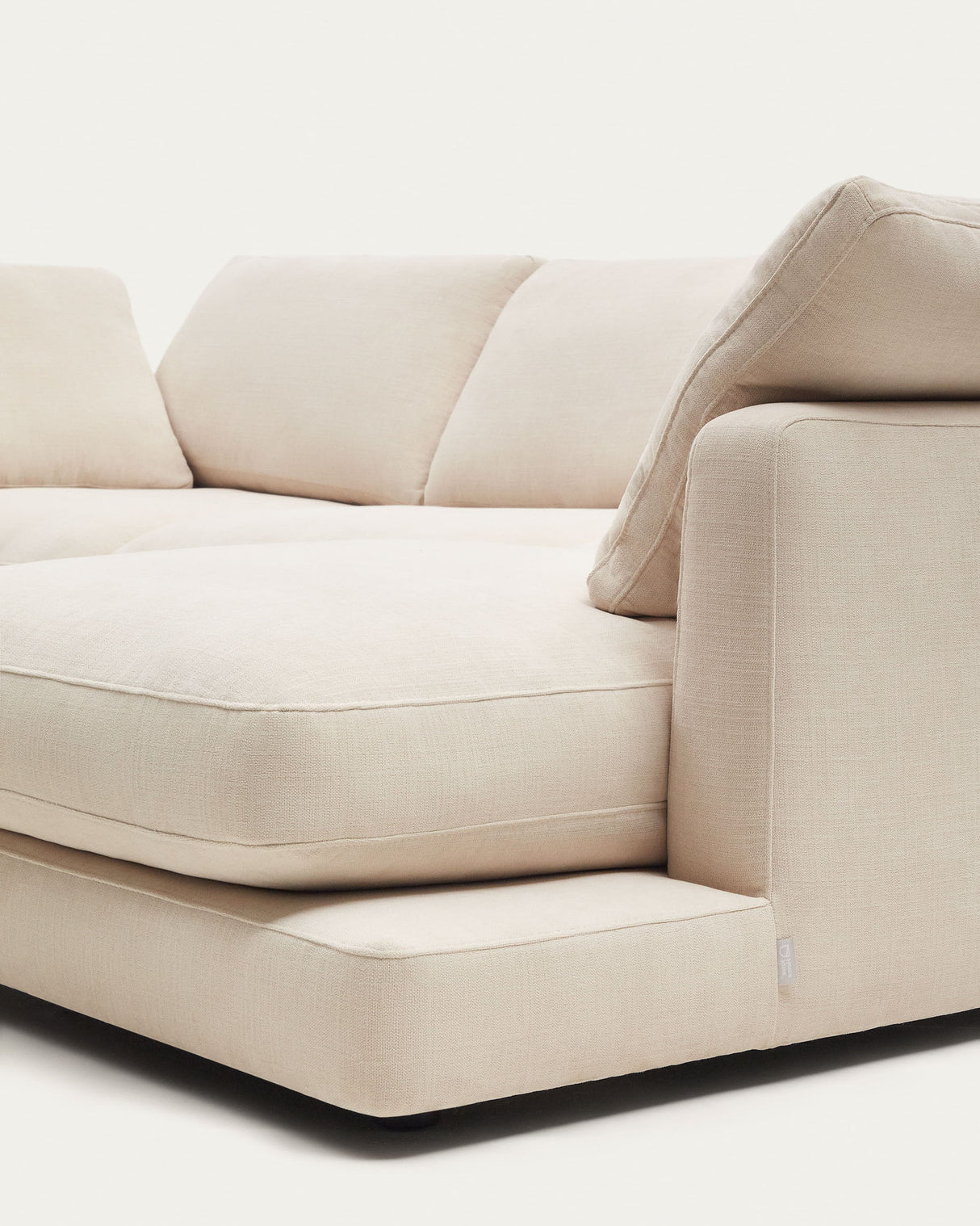 Gala 4-Sitzer-Sofa mit Chaiselongue rechts beige 300 cm - ZEN ZONE Furniture