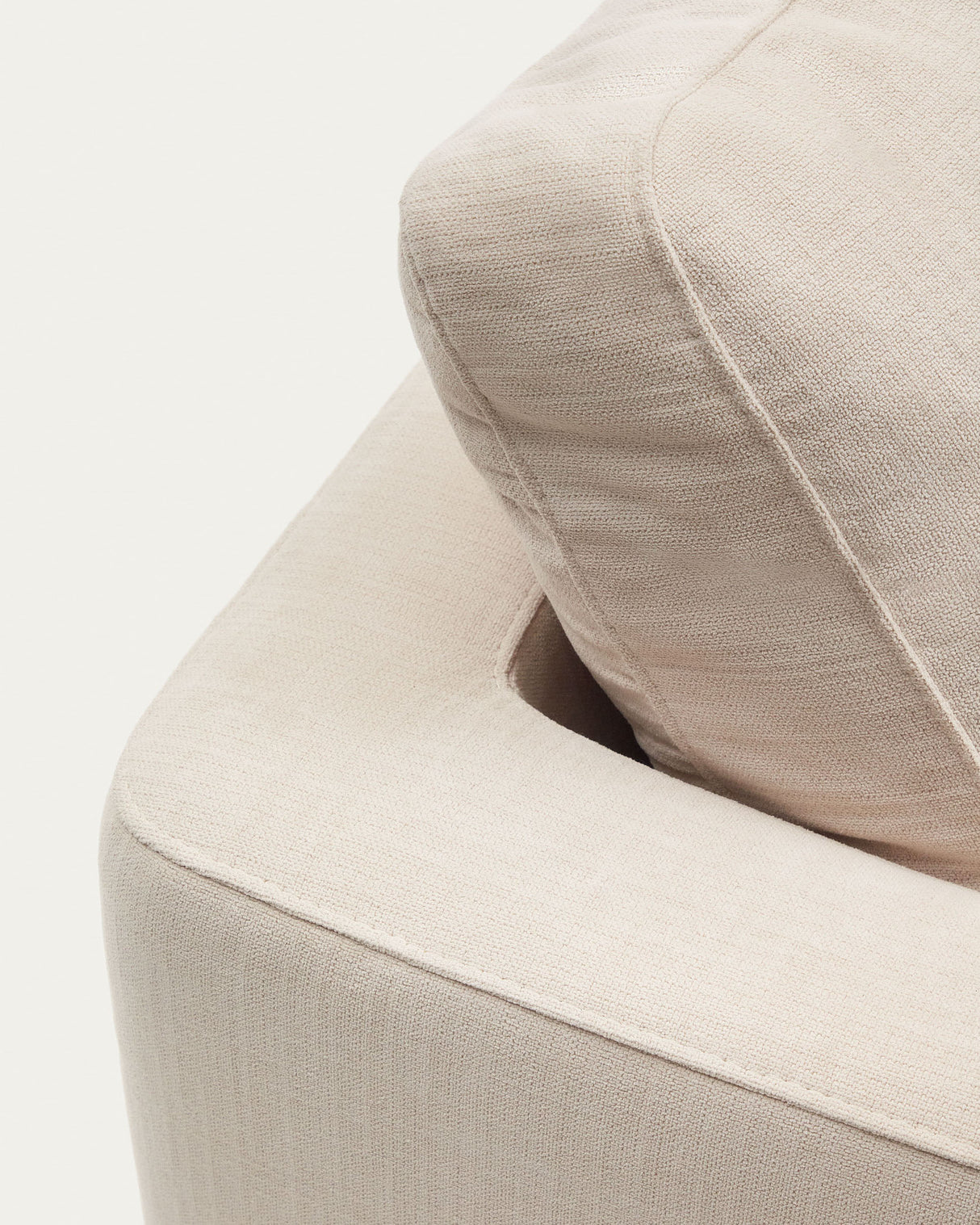 Gala 4-Sitzer-Sofa mit Chaiselongue rechts beige 300 cm - ZEN ZONE Furniture