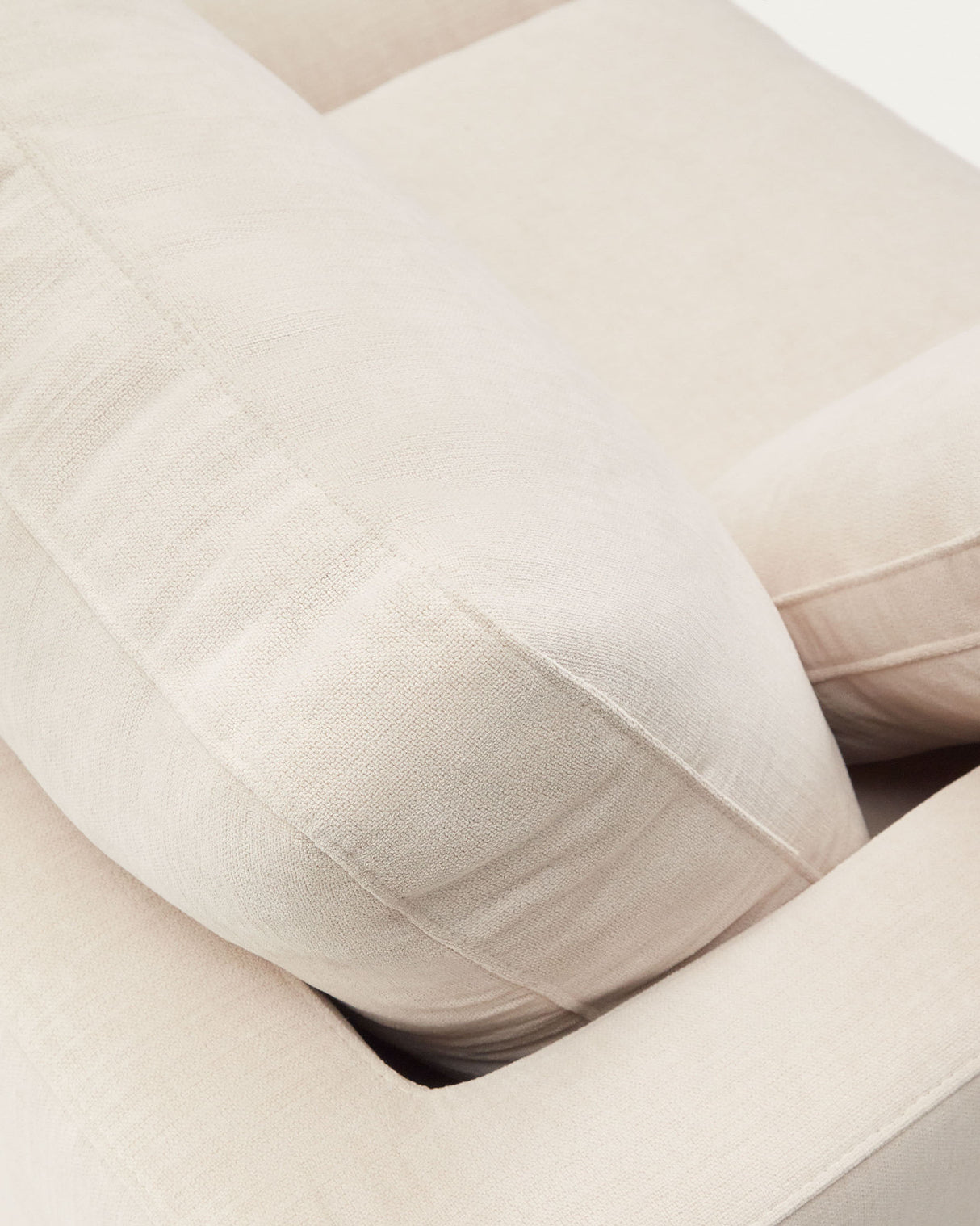 Gala 4-Sitzer-Sofa mit Chaiselongue rechts beige 300 cm - ZEN ZONE Furniture