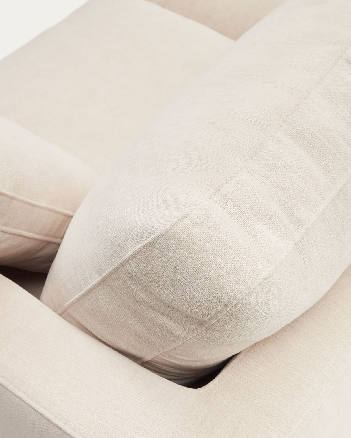 Gala 3-Sitzer Sofa mit doppelter Chaiselongue beige 210 cm - ZEN ZONE Furniture