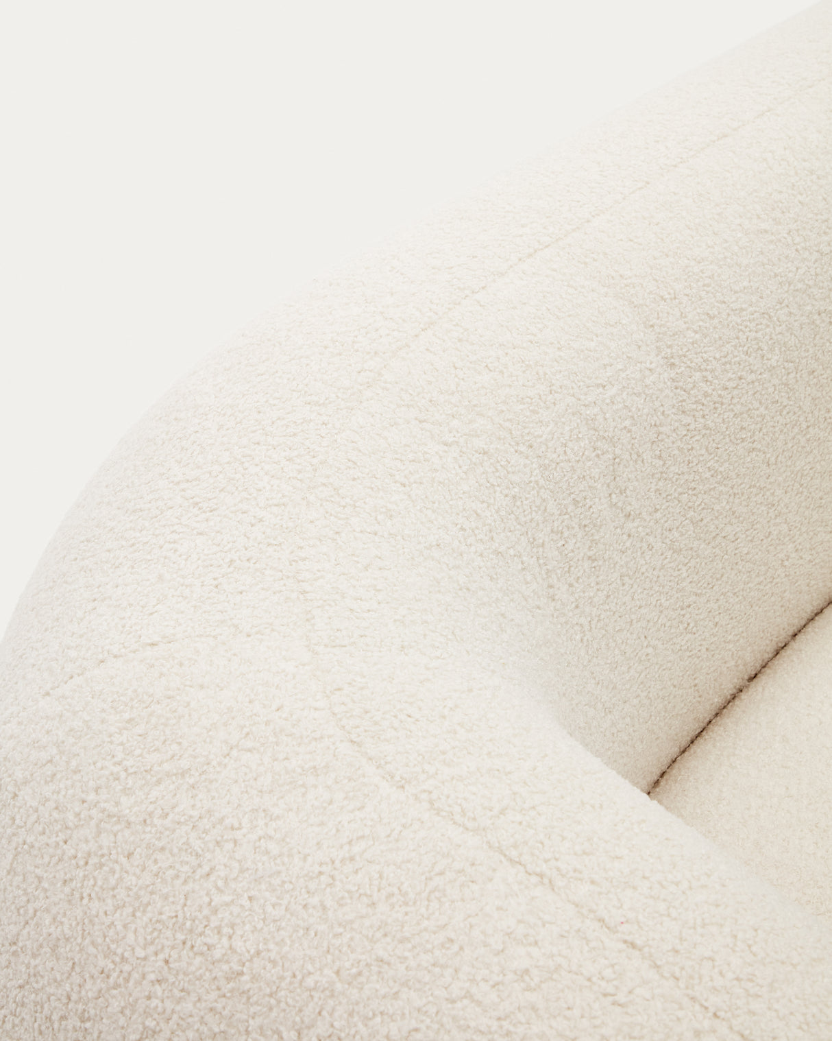 Martina 3-Sitzer-Sofa mit Bouclé in Off-White 246 cm - ZEN ZONE Furniture