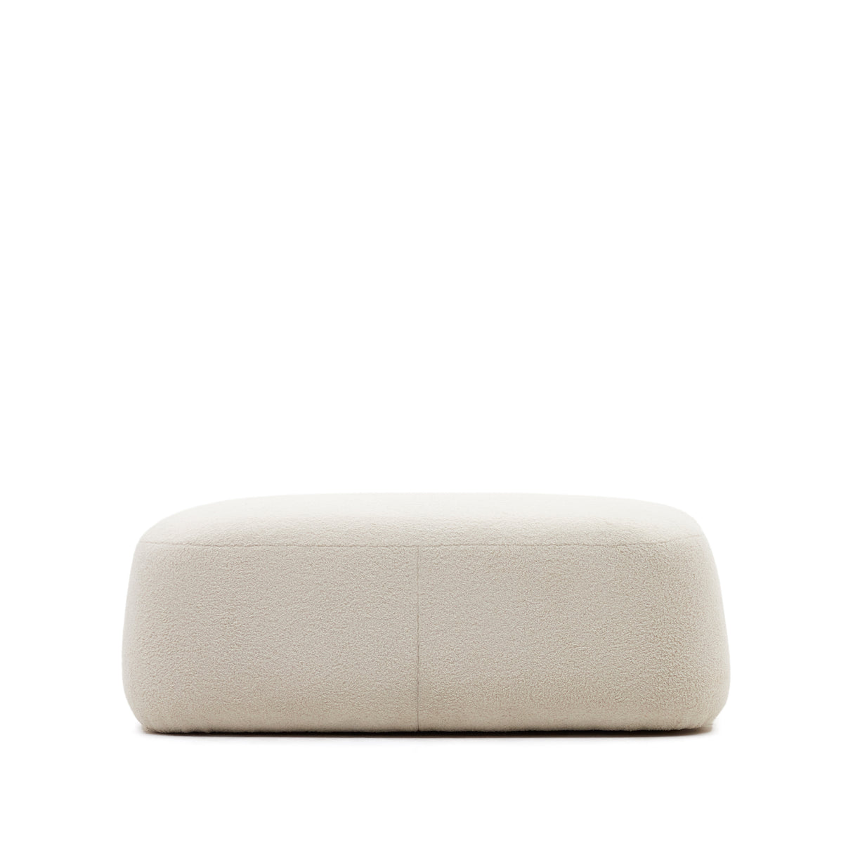 Martina Fußstütze mit Bouclé in Off-White 123 x 85 cm - ZEN ZONE Furniture