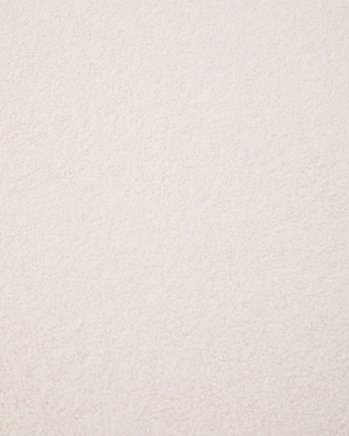 Fußhocker Kaeli mit abnehmbarem Bezug in Bouclé Farbe Écru Ø 90 cm - ZEN ZONE Furniture