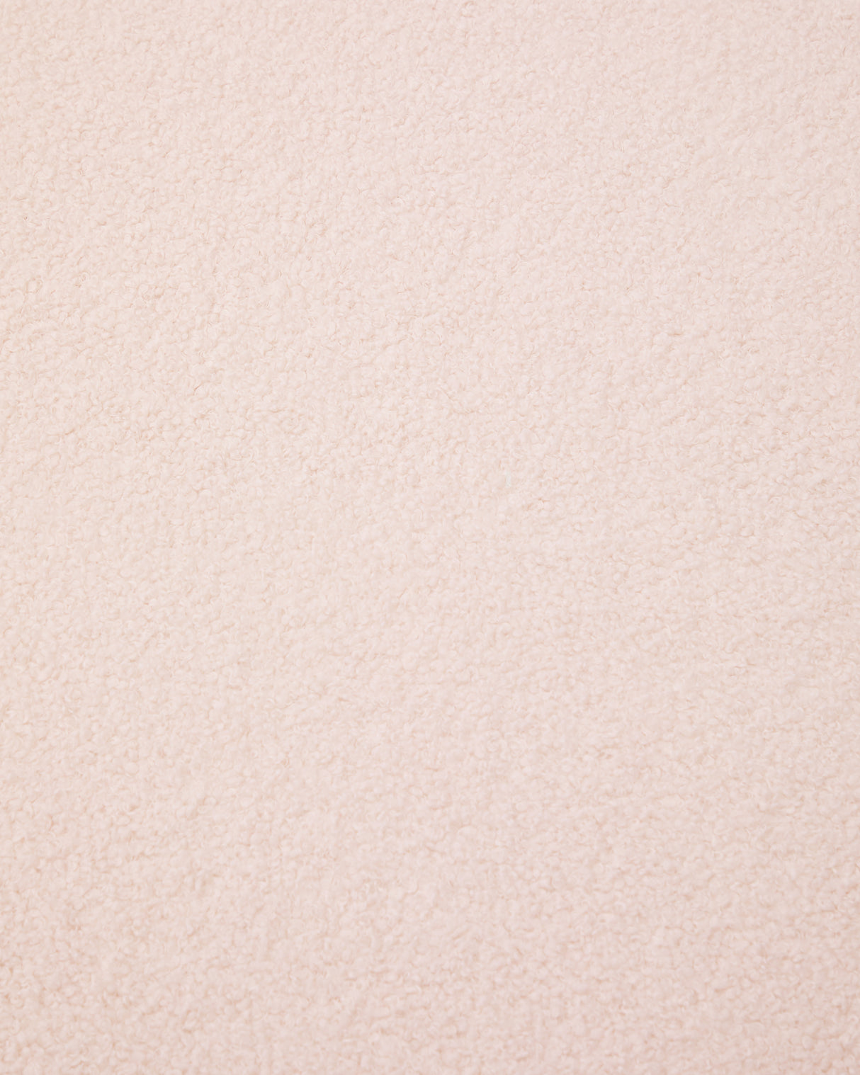 Fußhocker Kaeli mit abnehmbarem Bezug in rosa Bouclé Ø 90 cm - ZEN ZONE Furniture