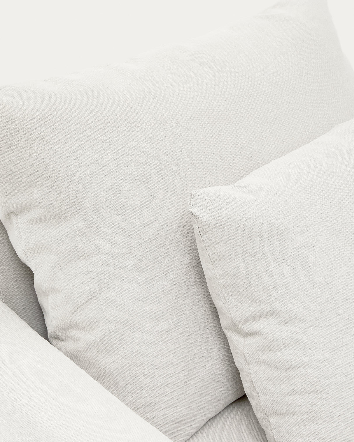 Nora Sessel mit abziehbarem Kissenbezug aus Leinen und Baumwolle naturfarben 92 cm - ZEN ZONE Furniture