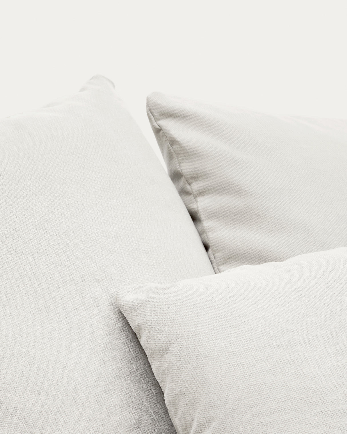 Nora Sessel mit abziehbarem Kissenbezug aus Leinen und Baumwolle naturfarben 140 cm - ZEN ZONE Furniture