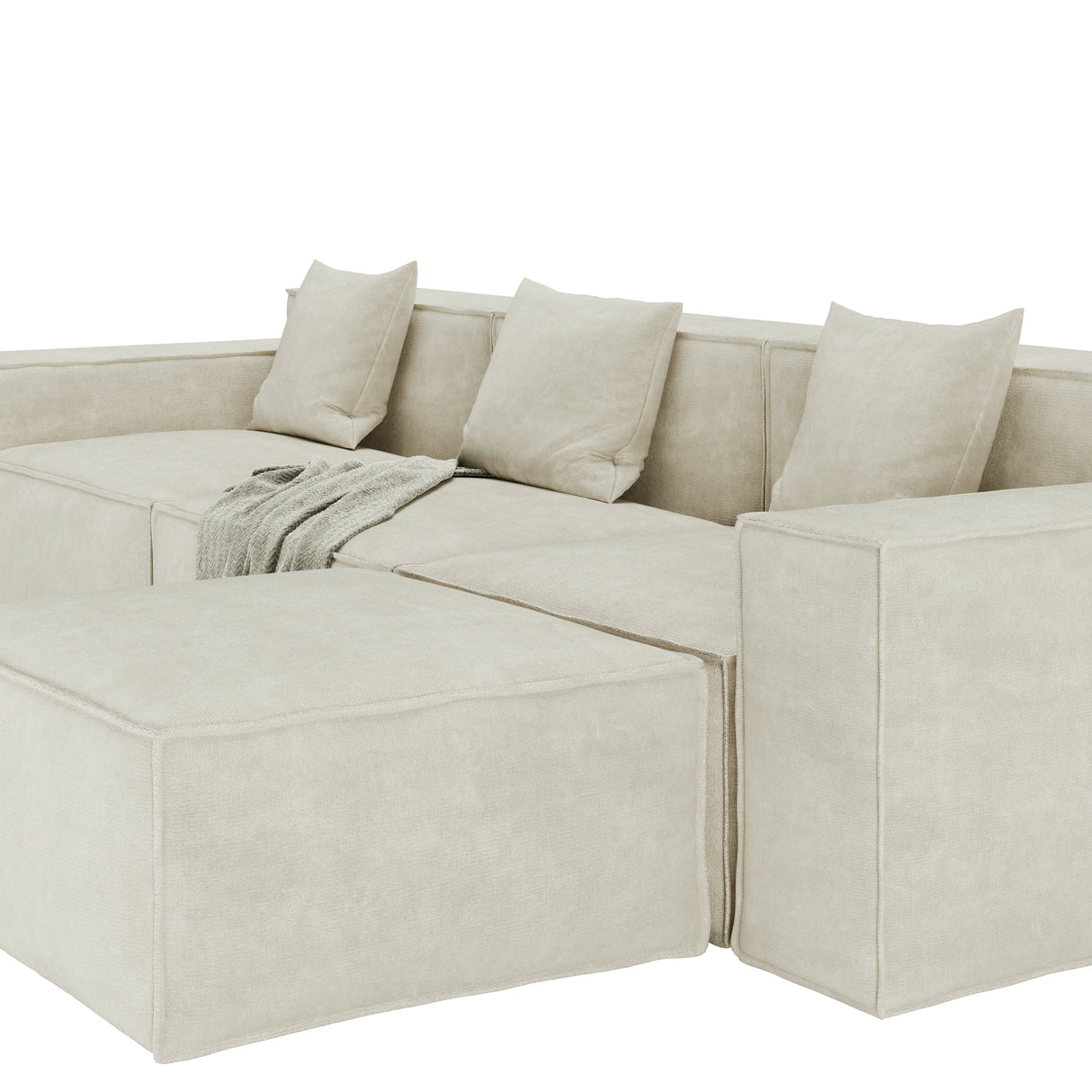 Modular Sofa mit Chaiselongue 295cm - ZEN ZONE
