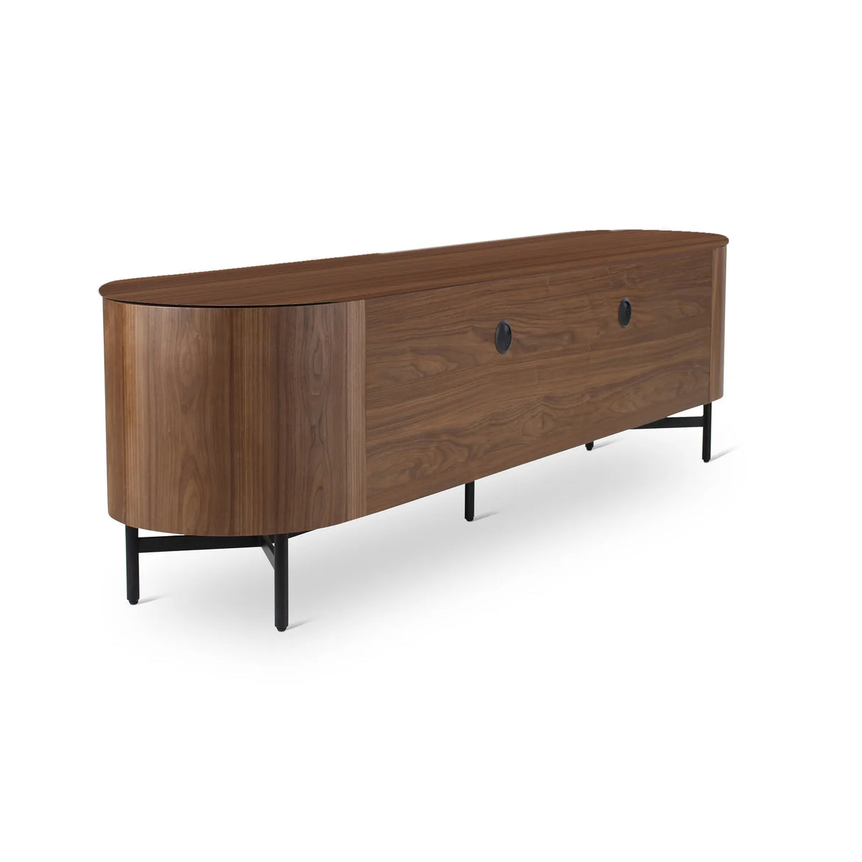 TV-Schrank AMANDINE aus Walnuss, 220×50×60 cm - ZEN ZONE Furniture