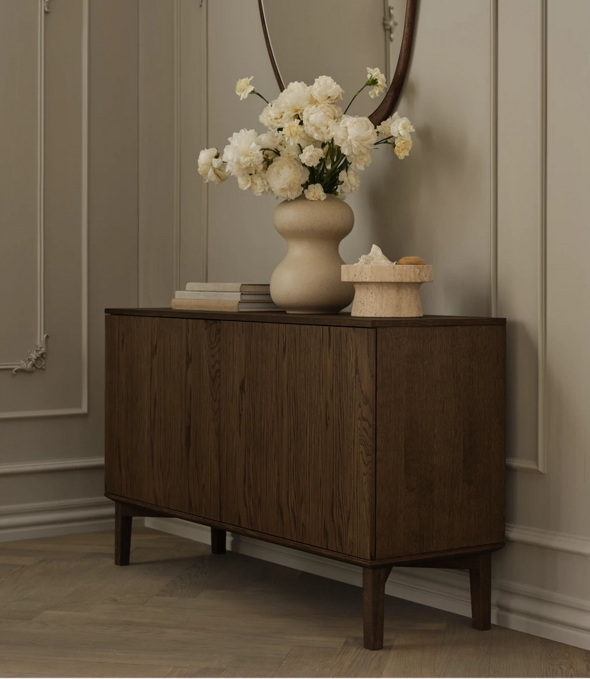 Silent Sideboard, en chêne, huilé, 200x45 cm