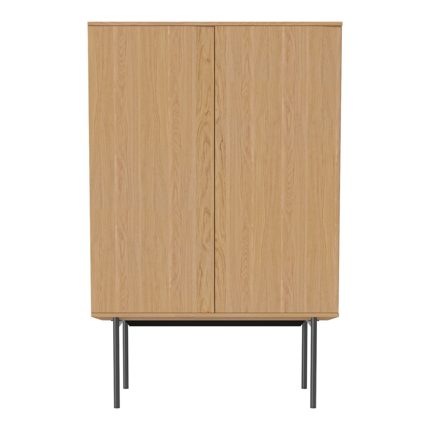 Silent Highboard, oak, oiled, 100x45 cm