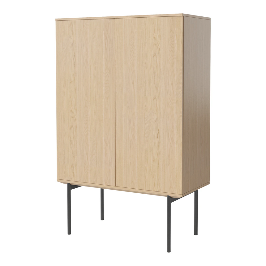 Silent Highboard, oak, oiled, 100x45 cm