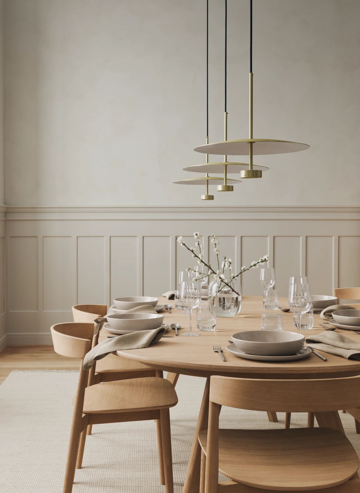 Kite Esstischstuhl aus Eiche hellgrau lackiert – Farben Edition - ZEN ZONE Furniture