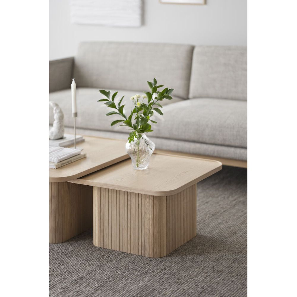 SULLIVAN Couchtisch Weiß pigmentiert 60x60x37cm - ZEN ZONE