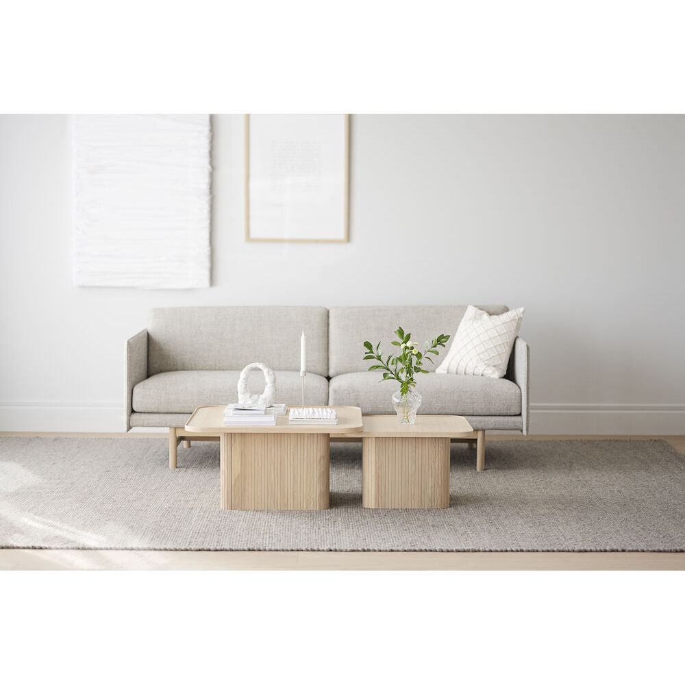 SULLIVAN Couchtisch Weiß pigmentiert 60x60x37cm - ZEN ZONE