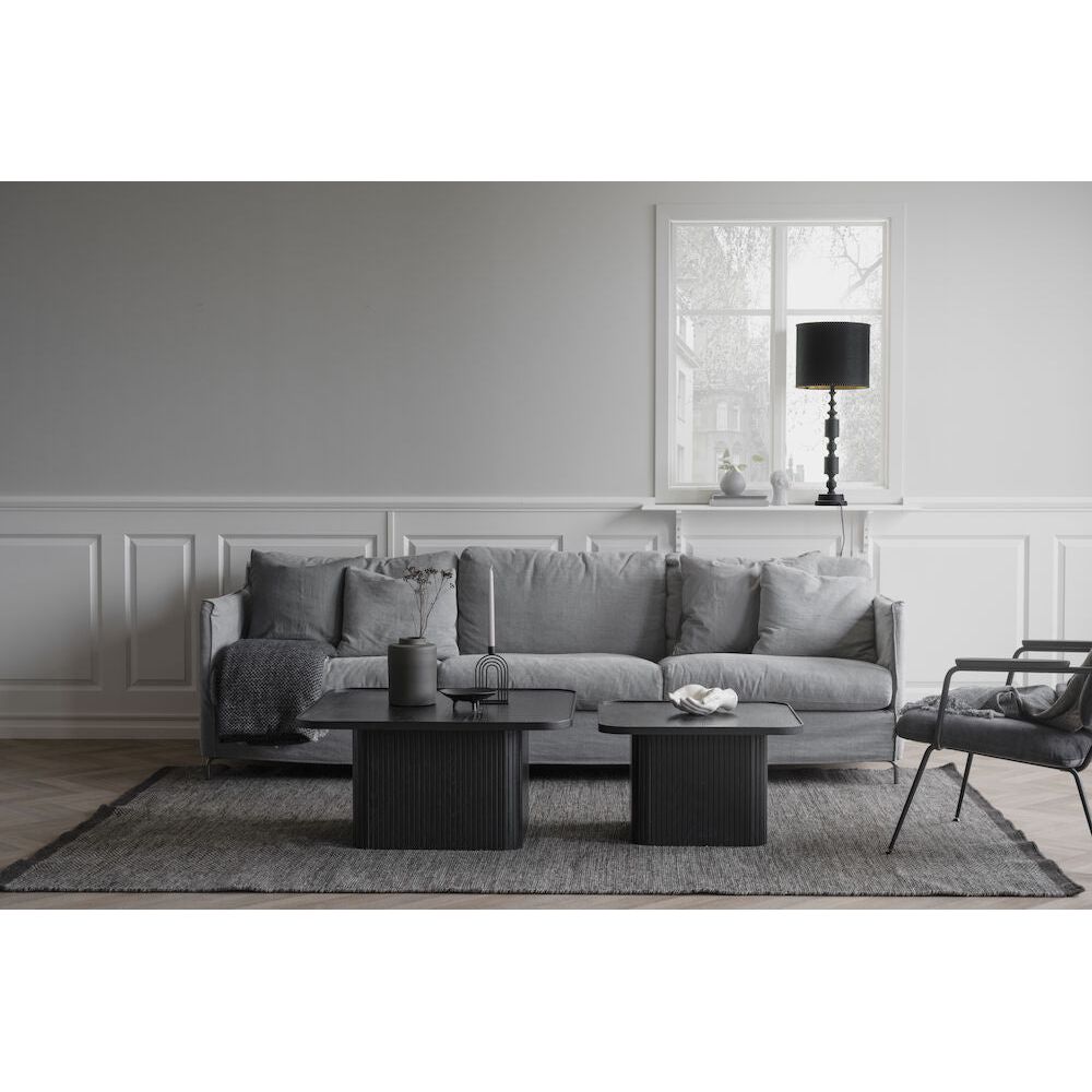 SULLIVAN Couchtisch Schwarz 80x80x40cm - ZEN ZONE