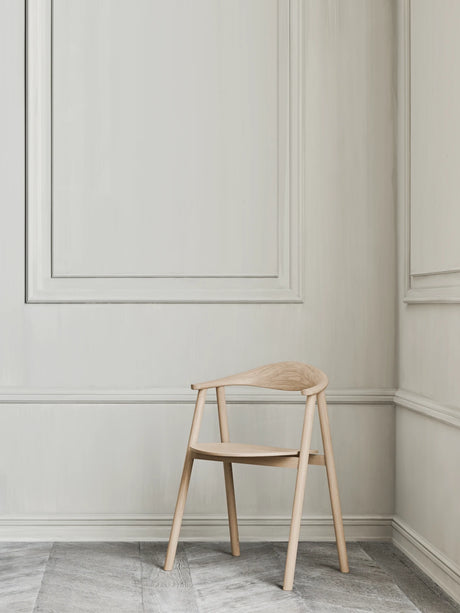 Swing Esstischstuhl aus Eiche weiß pigmentiert geölt - ZEN ZONE Furniture