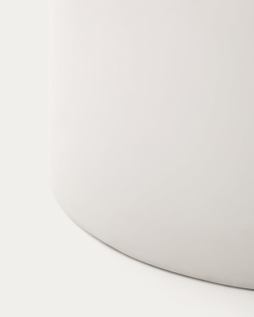 Tisch Addaia aus weißem Zement 135 x 135 cm - ZEN ZONE Furniture