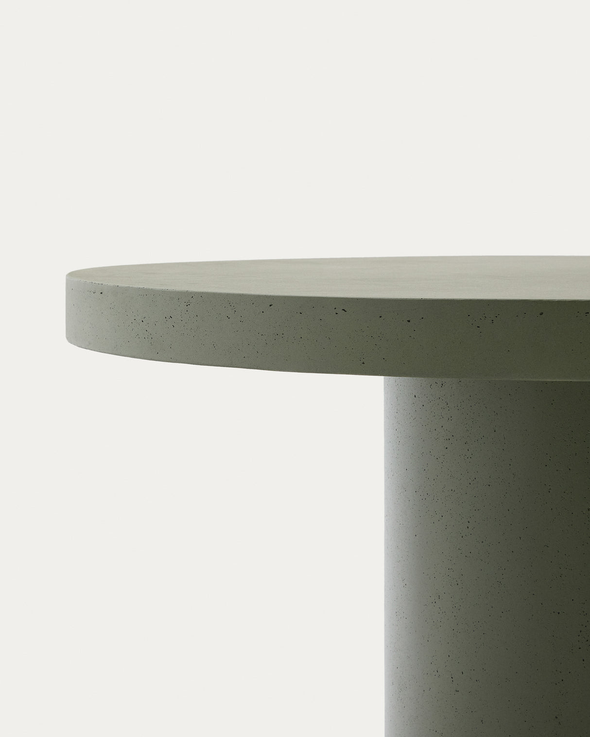 Runder Tisch Aiguablava aus Zement in Grün Ø 120 cm - ZEN ZONE Furniture