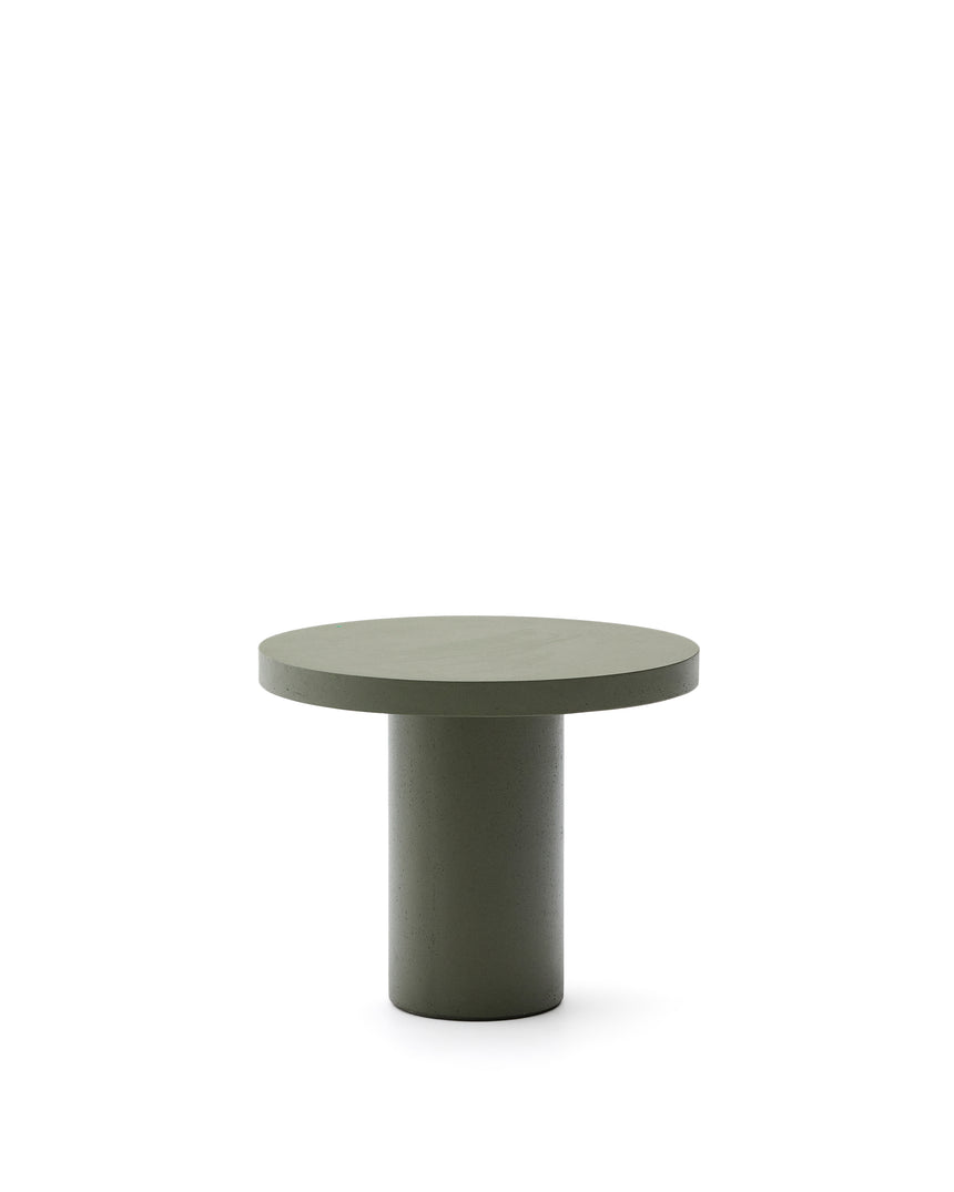 Runder Tisch Aiguablava aus Zement in Grün Ø 90 cm - ZEN ZONE Furniture
