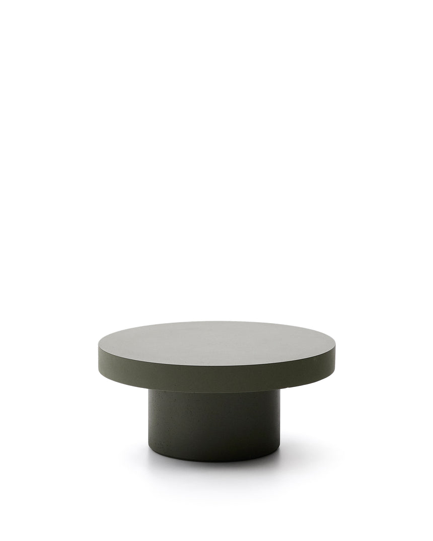 Couchtisch Aiguablava aus Zement in Grün Ø 66 cm - ZEN ZONE Furniture