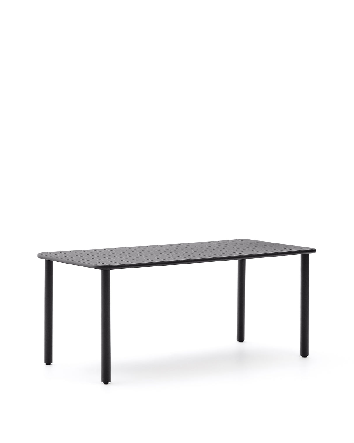 Outdoor-Tisch Brai aus dunkelgrau verzinktem Stahl 180 x 90 cm - ZEN ZONE Furniture